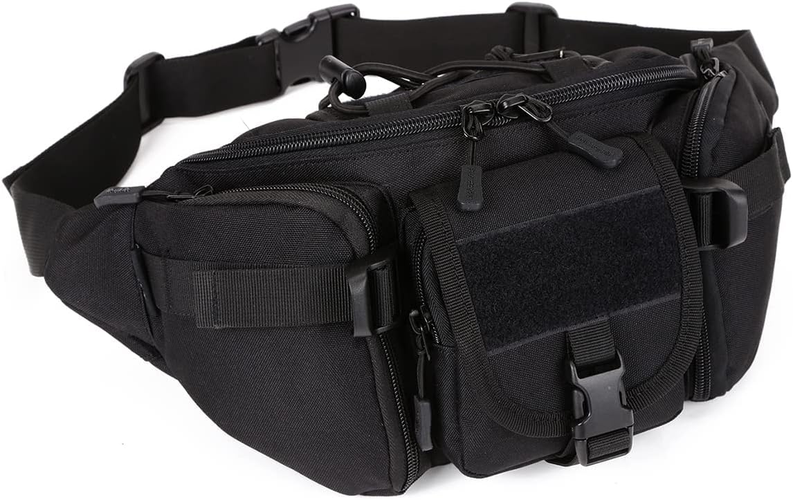 Bumbag Tactical Waist Bag, Military Waist Pack Bum Bags for Men and Women, Travel Bum Bag Belt Bags for Outdoors Walking Running Hiking Camping Climbing Trekking