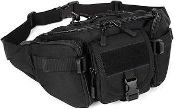 Huntvp Bumbag Tactical Waist Bag, Military Waist Pack Bum Bags for Men and Women, Travel Bum Bag Belt Bags for Outdoors Walking Running Camping Trekking
