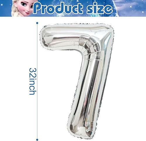 Miniatura 2 de 12 globos de fiesta de Frozen, globos temáticos de Frozen para fiesta de 7 cumpleaños, fiesta de cumpleaños, decoración de fiesta de baby shower (7)