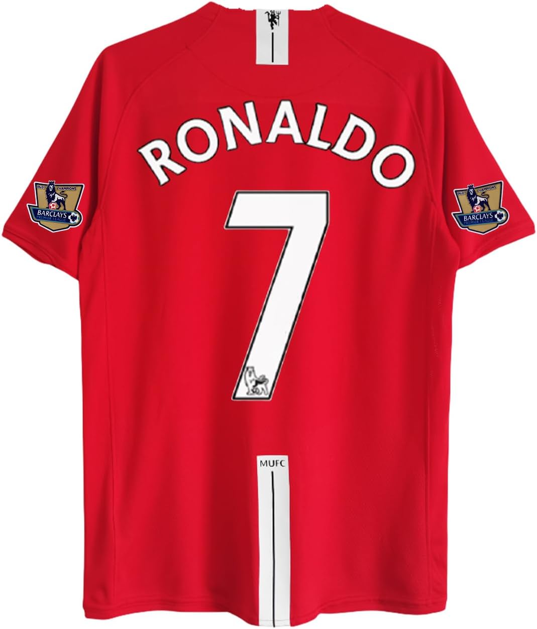 マンチェスター・ユナイテッド RONALDO 7 ユニフォーム2008 Amazon.com: Ronaldo #7 Man U Short Sleeve Red 07/08 Soccer Jersey