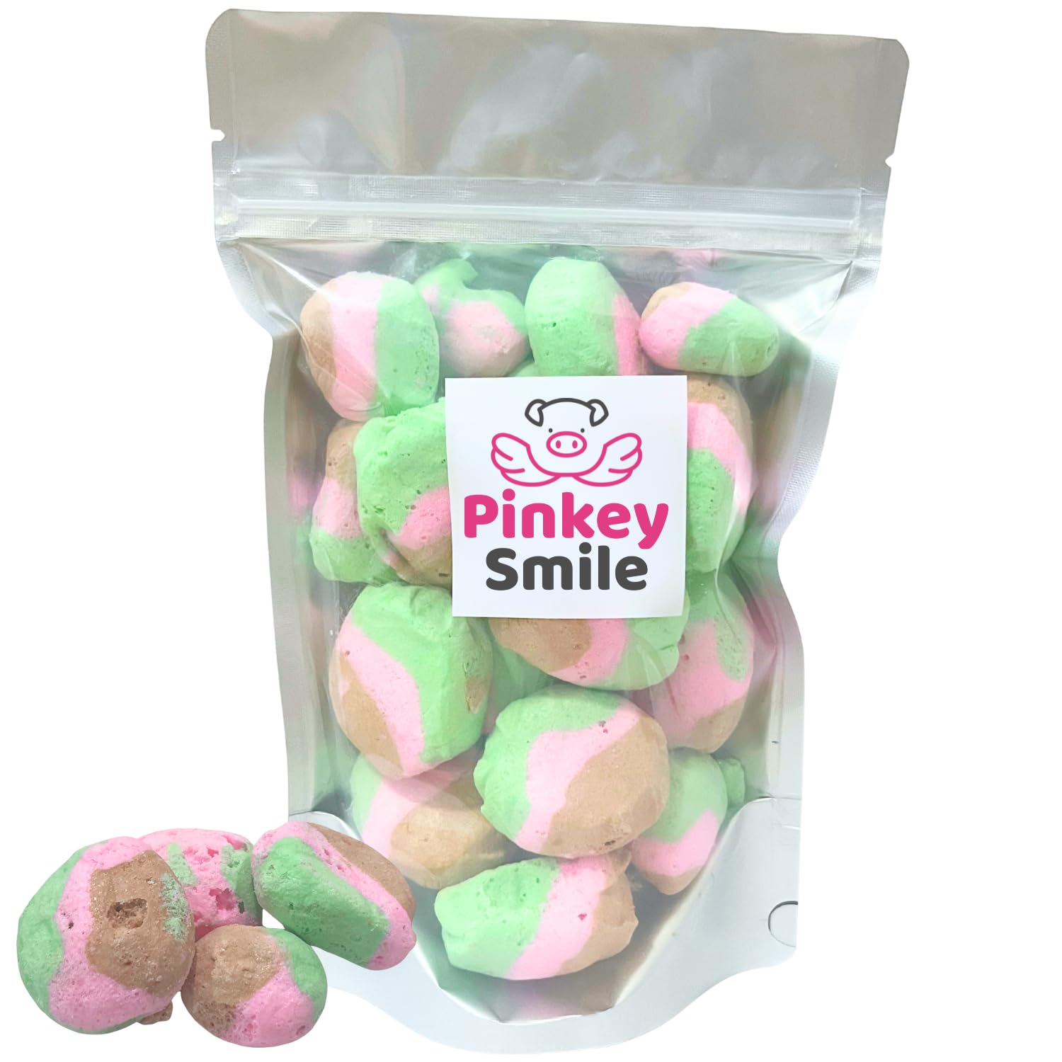 Spumoni Flavored Freeze-Dried Taffy 2 oz – Crunchy & Airy Snack – Bite-Size Pieces – Ships in Box – Bold Taste & Light Texture