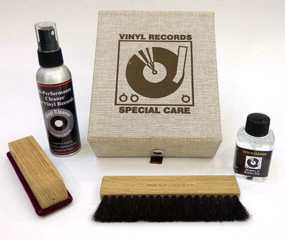 Kit de limpieza de discos de vinilo modelo Deluxe completo