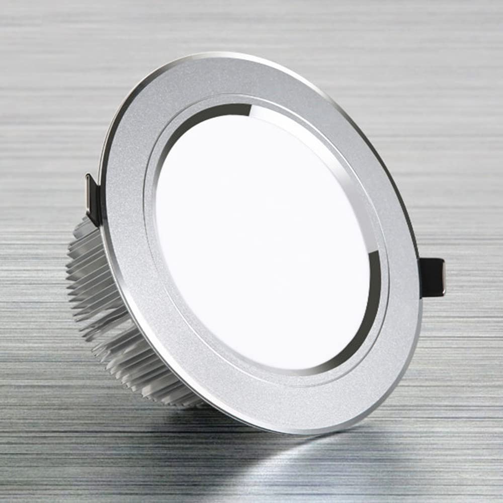 SANBDDLYY Recessed Ceiling Light 2-8 Inch Downlight - Selectable 3000K/4000K/5700K Wafer 3W-24W Retrofit Spotlights for Easy Installation(24w,Neutral Light)