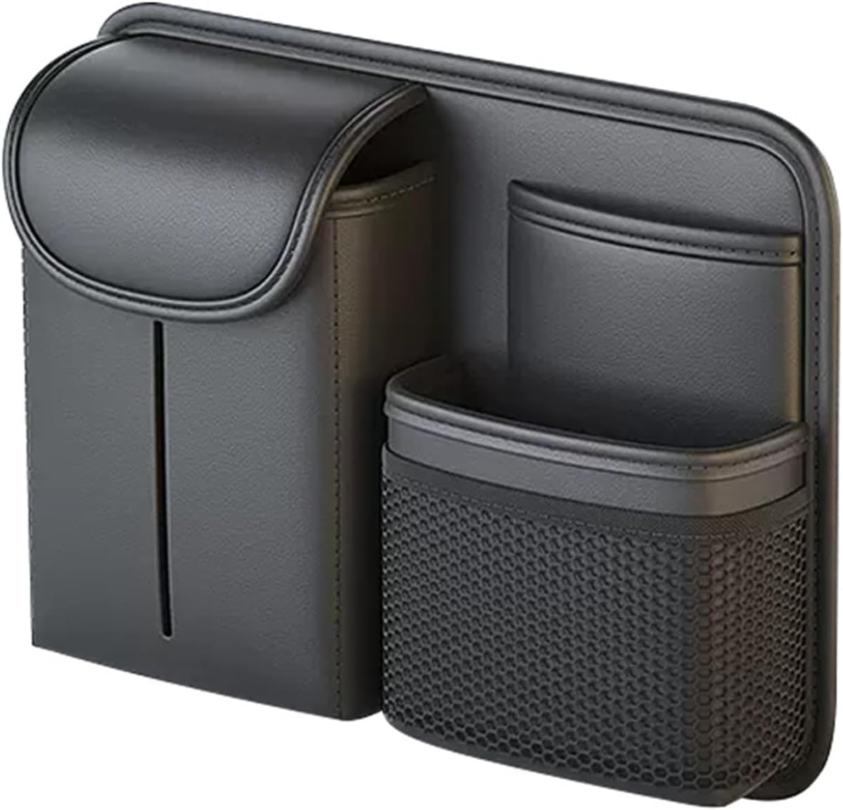 R-timer Car Seat Back Organiser for Toyota Auris Schrägheck 2 (II) E180 Facelift I 2015-2019, Tissue Holder Sleek Backrest Organiser, Water-resistant Car Tidy Bag