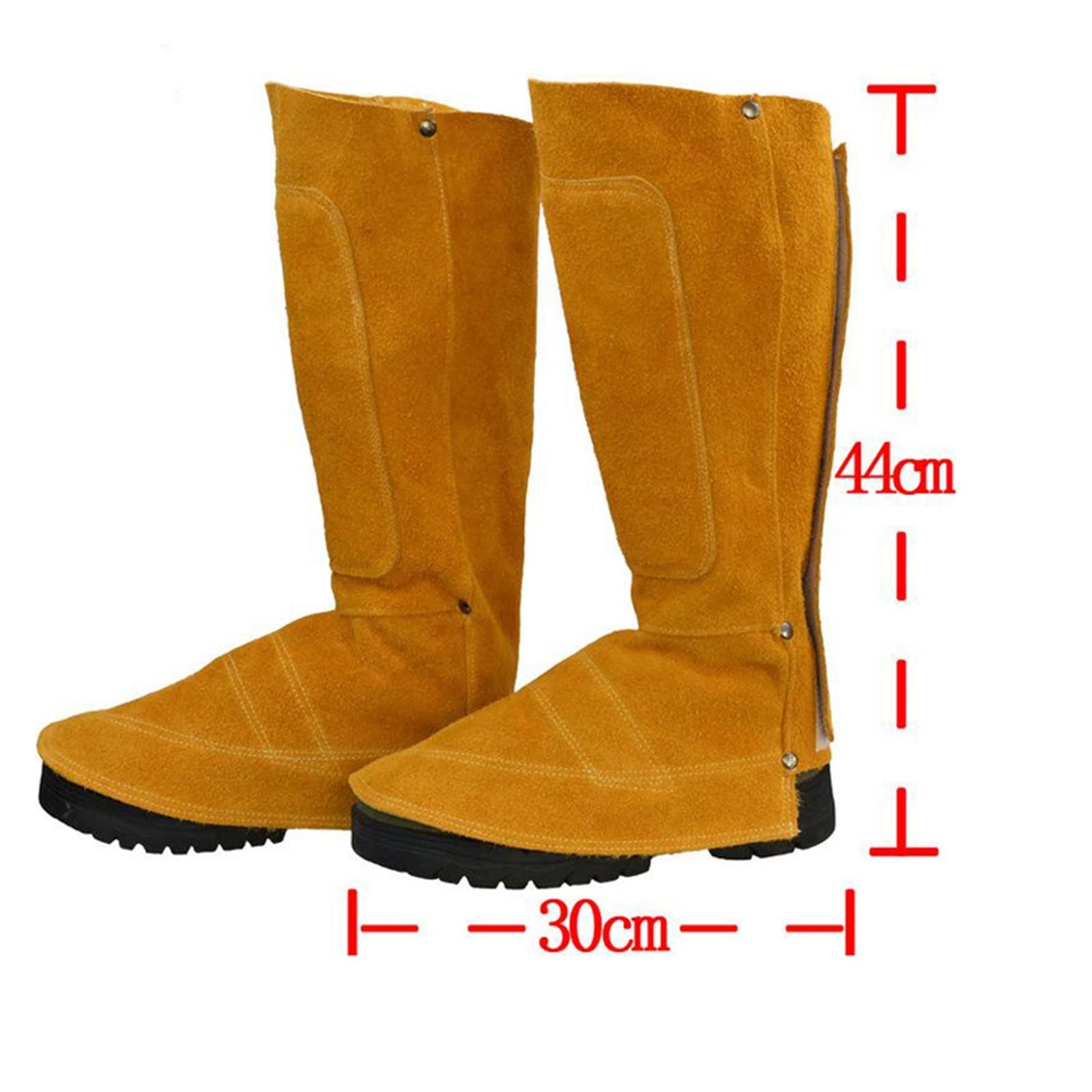 Mandil soldador, Capas de soldadura de seguridad Boot de soldadura zapatos de cuero botas de cuero soldadura protección contra incendios soldador de pie cubierta de pie