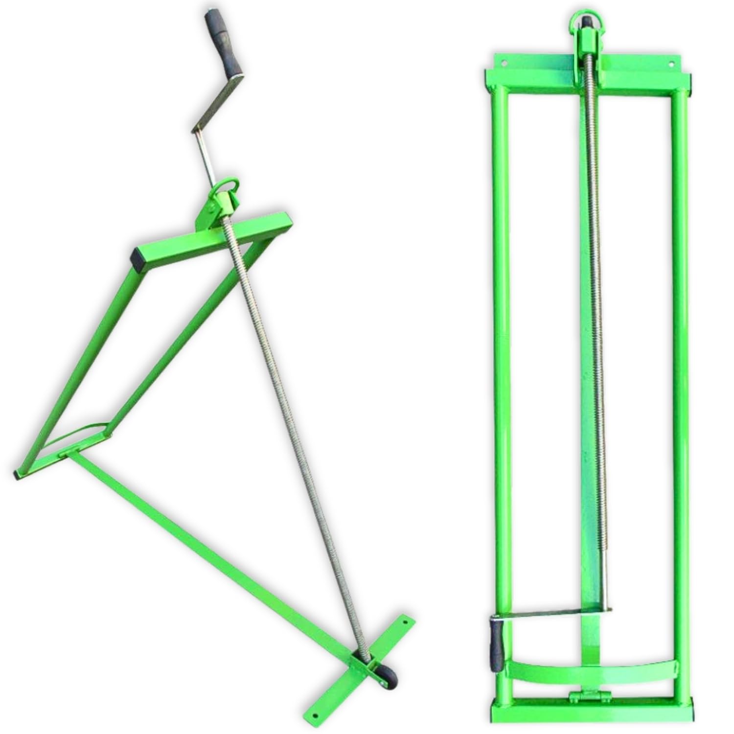 TERRE JARDIN - Lève Tracteur Tondeuse, Pliable à roulettes, avec Treuil, Cric de Levage 350 kg, Inclinaison 44°, Hauteur Max 80 cm - Lève Tondeuse à Gazon Tracteur, Stable et Robuste