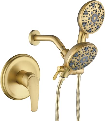 Shower Faucet Set Complete Shower Kit Dual Shower Head and