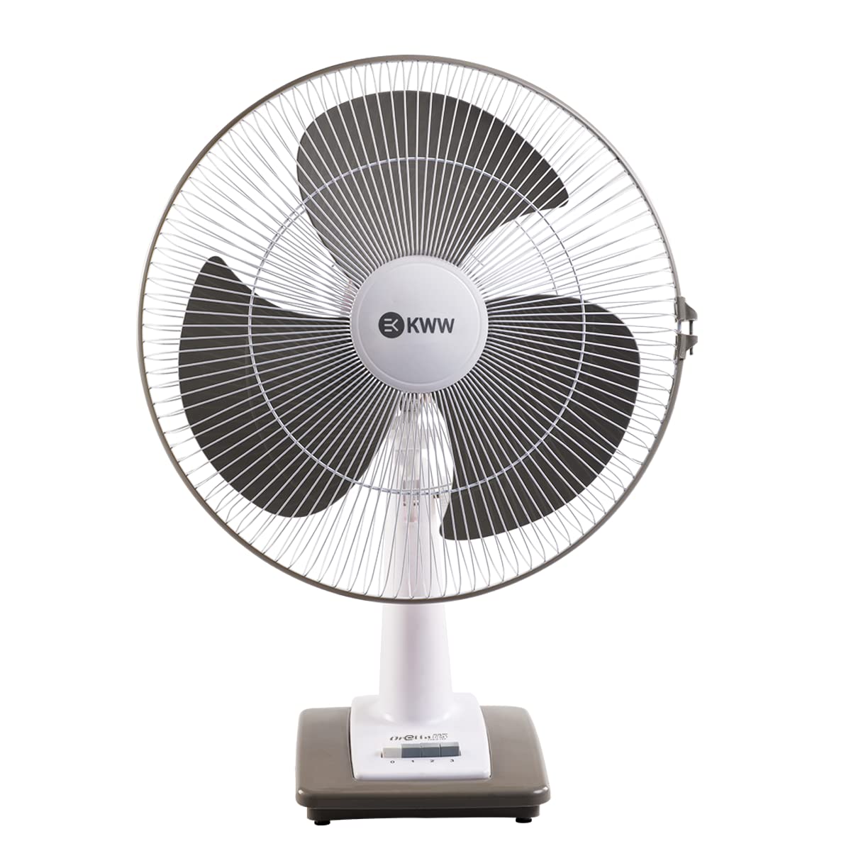 Buy KWW Oretta 400MM High Speed Table Fan White and Grey Automatic