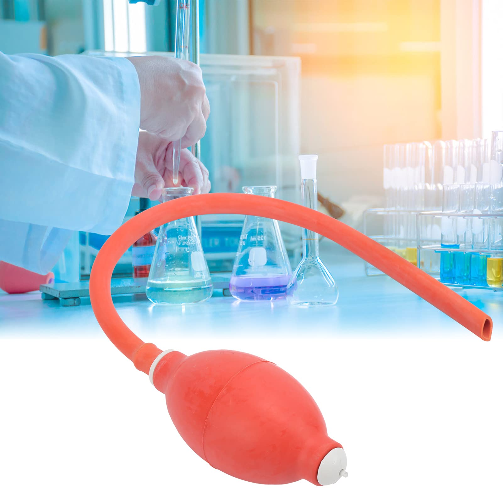 Rubber Squeeze Bulb Syringe Ball Pressurized Laboratory Rubber Ball for Laboratory Tool