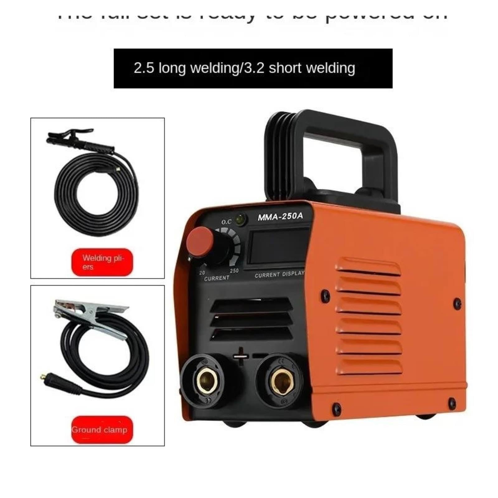 Stazione di saldatura, Mini saldatrice elettrica portatile MMA-250, macchina automatica per bastoncini per uso domestico, 1 confezione