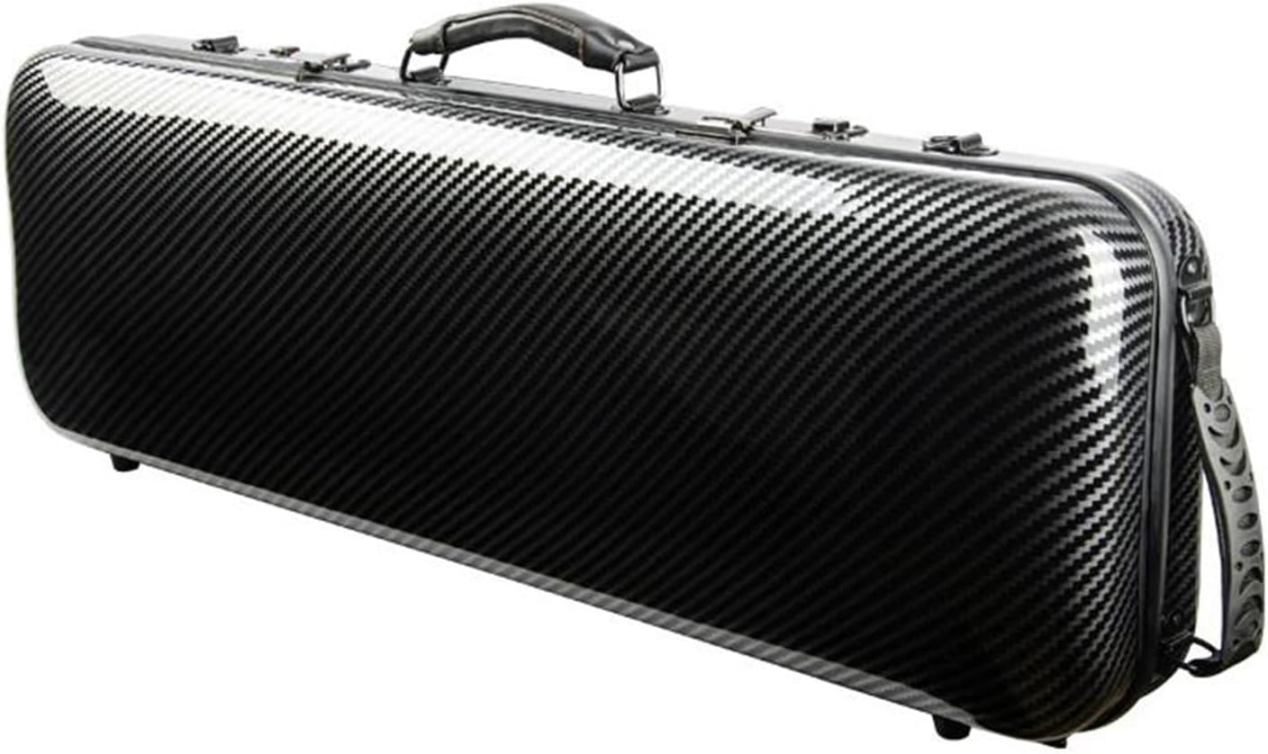 バイオリンケース 4/4 長方形バイオリンケース ブラックストライプ