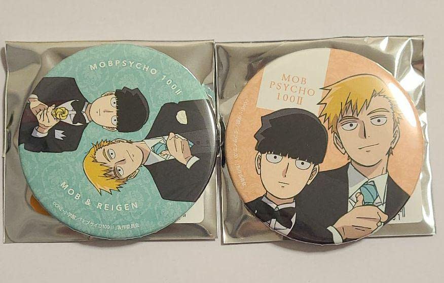 Amazon | モブサイコ100 TSUTAYA 缶バッジ2点セット 霊幻新隆 影山茂夫