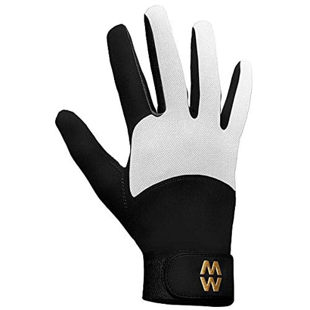 Macwet Men's & Women's 1 Pair Long Mesh Sports Gloves 8.5 Black/White