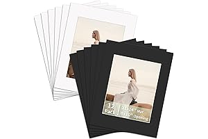 ZBEIVAN 8x10 Picture Frame Mats (12 pcs) White, for 11x14 Frames