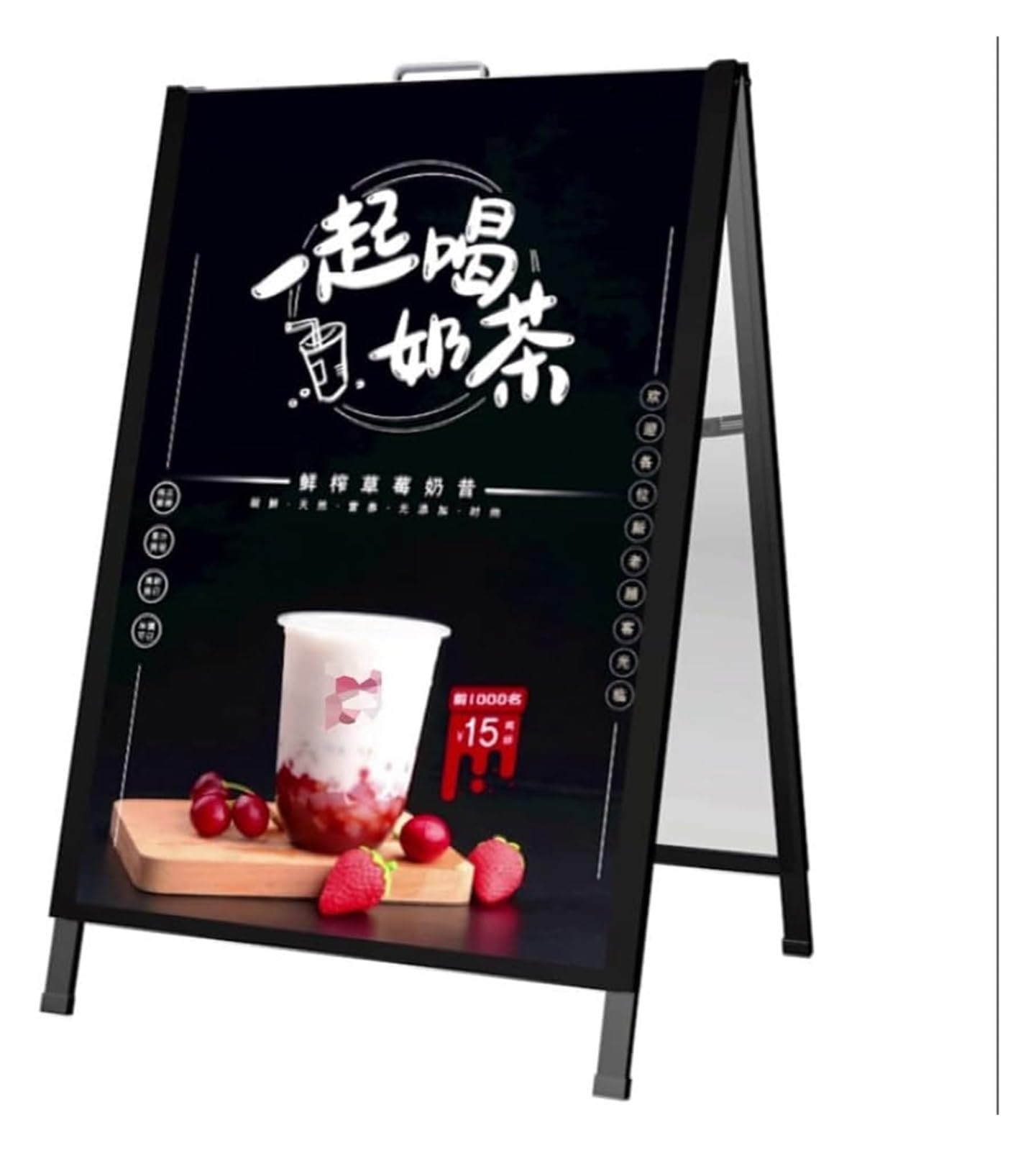 Amagogo Support Panneau Affichage 60cmx160cm - Présentoir Bannière Portable Avec Sac Transport