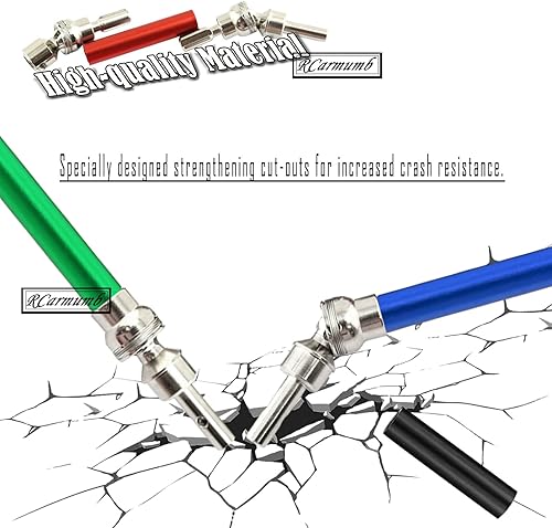 Miniatura 4 de Actualizaciones CVD del eje de transmisión RC para 18 Arrma Typhon 4x4 3s Blx, 18 Typhon 550 Mega 4x4, 4 piezas de piezas de ejes delanteros