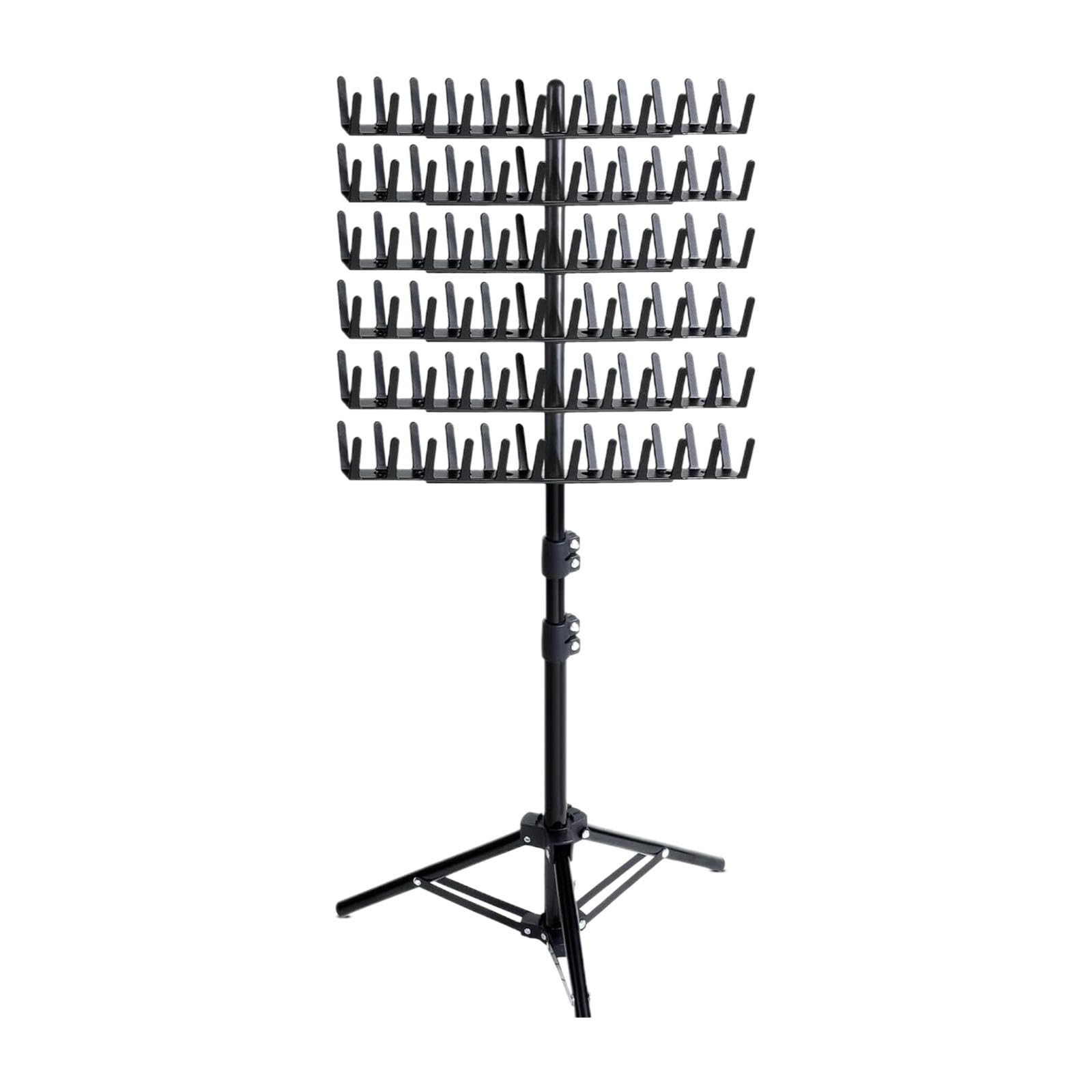 Support de Coiffure pour Tressage, Trépied Réglable en Hauteur, Présentoir à 144 Outils Professionnels, Noir