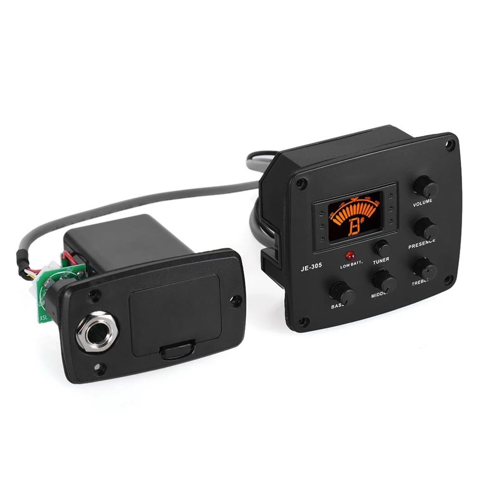 Pickup Per Chitarra Pickup Chitarra Acustica Pickup Piezo Preamplificatore Equalizzatore A 4 Bande Accordatore Con Display LCD Strumento A Corde Per Chitarra Accessori