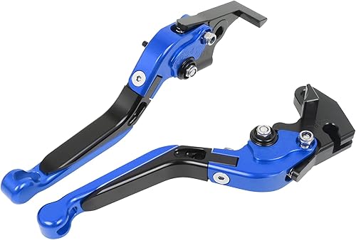WORLDMOTOP Juego de manetas de embrague de freno de repuesto ajustable para Yamaha FZ-07 MT-07 FZ-09 MT-09 SR 2014 2015 2016 2017 2018 2019 FZ-10