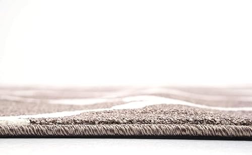 Vista 280 de Unique Loom Trellis Collection - Alfombra estilo marroquí de enrejado gris oscuro (8' 0 pies x 11' 0 pies)