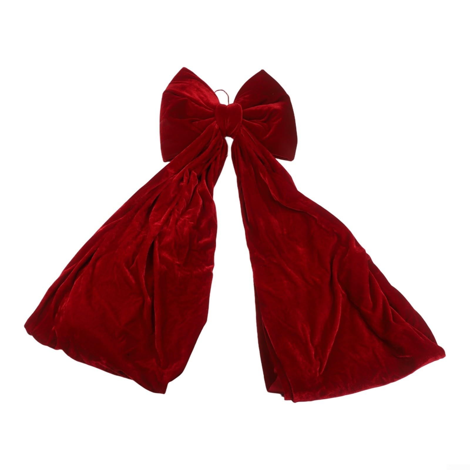 Fiocco natalizio in morbido velluto, 38,1 x 200,7 cm, per decorazioni