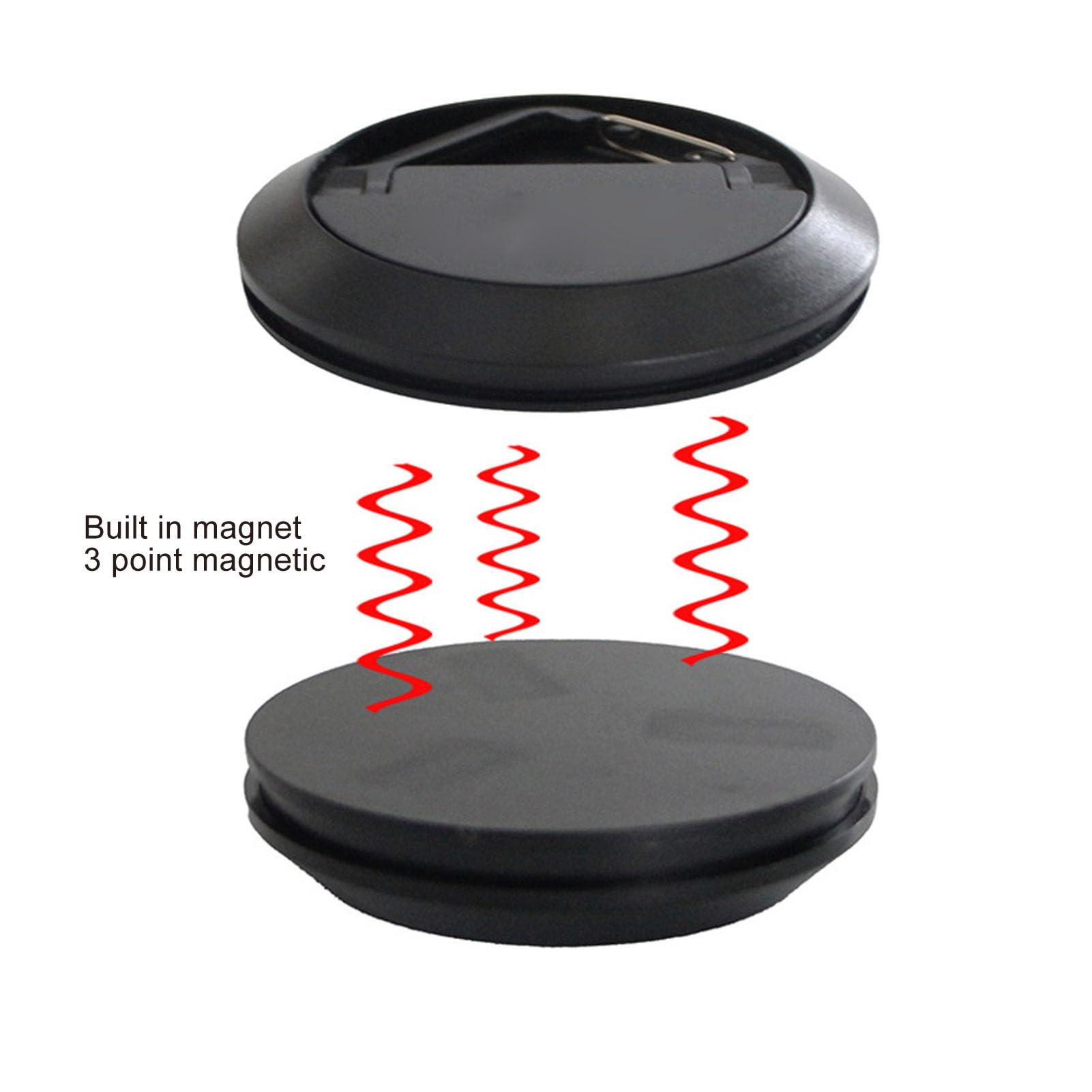 Magnetic Lantern Hook, Strong Suction Camping Tent Hook, Hang Lights and Ropes with Ease, ABS Material (Black)