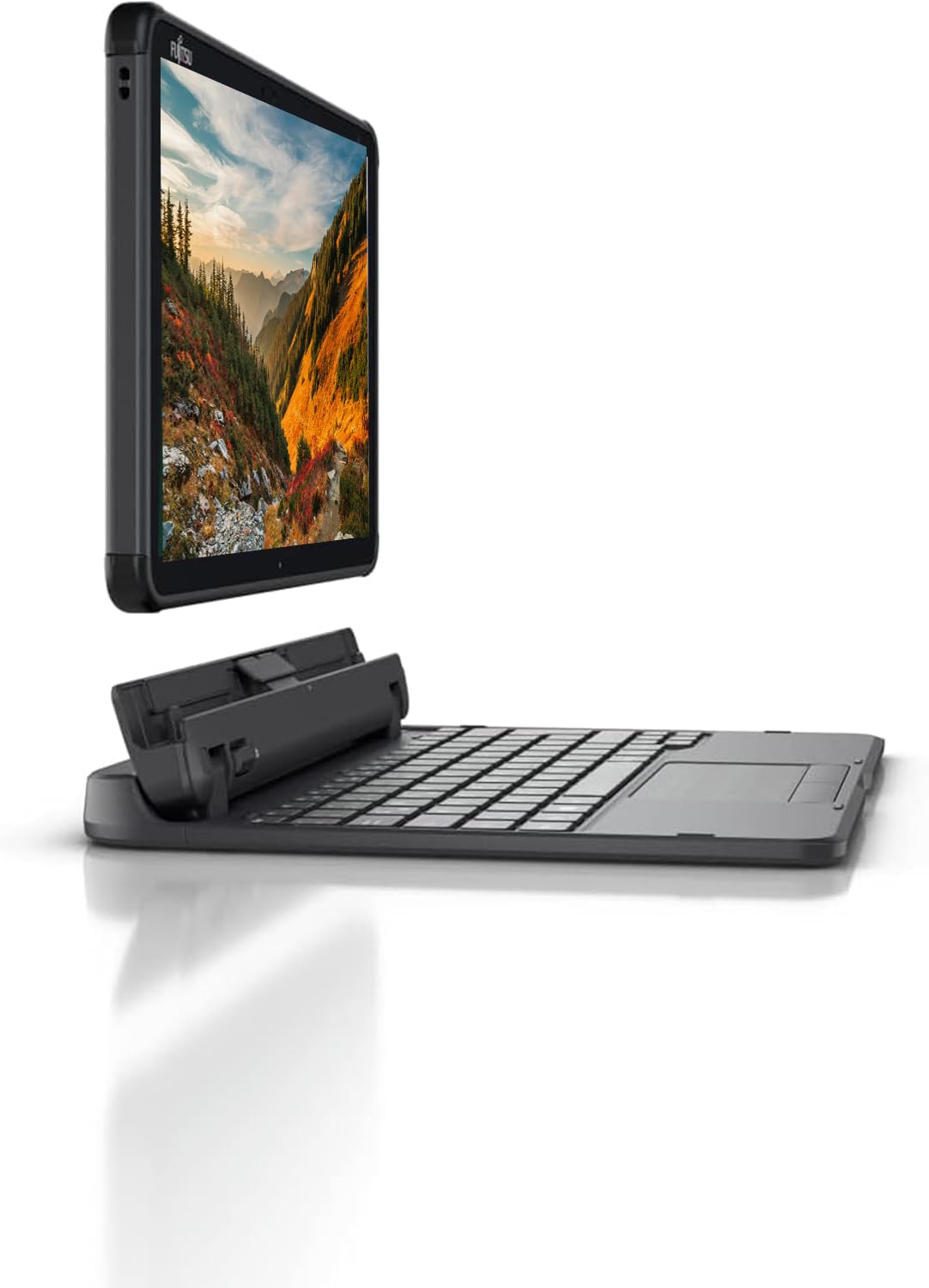 Fujitsu Stylistic Q5010 Touchscreen Tablet PC, 10,1 Zoll FHD (1920x1200), Intel Celeron N4020, 4GB RAM, 64GB eMMC, japanische QWERTY-Tastatur, Windows 11 Pro (Generalüberholt)