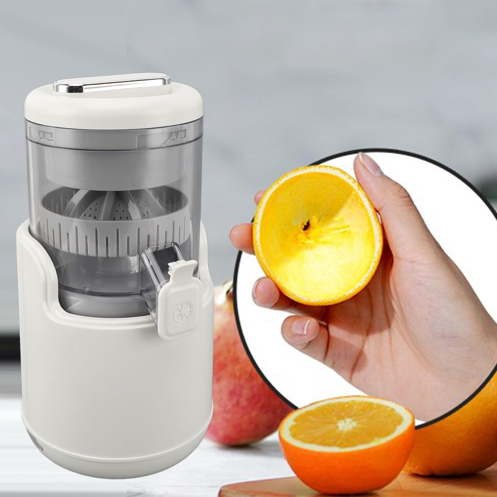 Electric Juicer Machine Rechargeable 360 Degree Motor Squeezer for Lemon Orange Citrus for Multiple Juicing