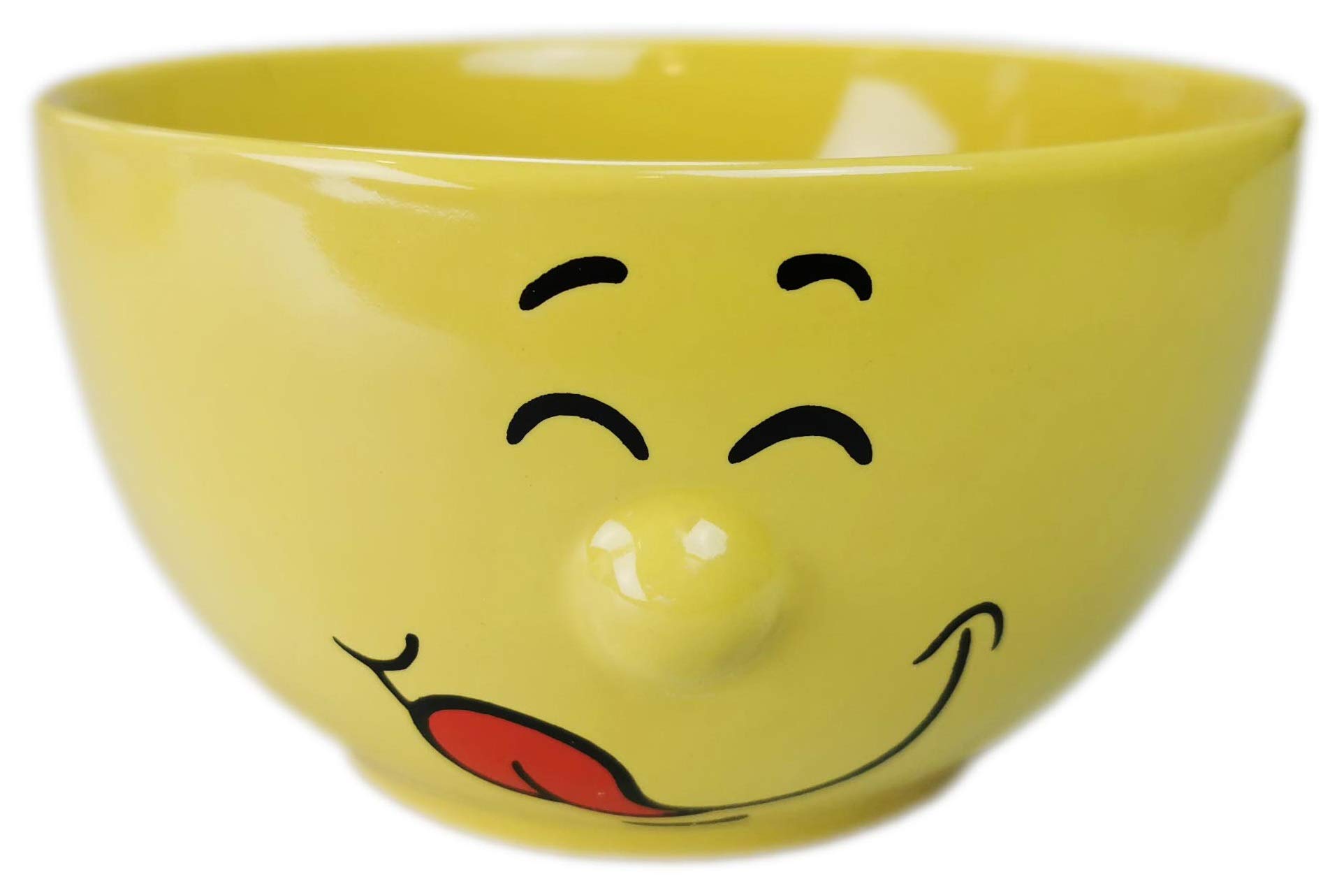 Ingbertson Zwinkerli Becher & Schalen Set – Keramik/Porzellan – Kaffeebecher 350 ml, Müslischale 500 ml oder Set – zufällige Farbe – für Kaffee, Tee, Müsli, Dessert (12 Müslischalen)