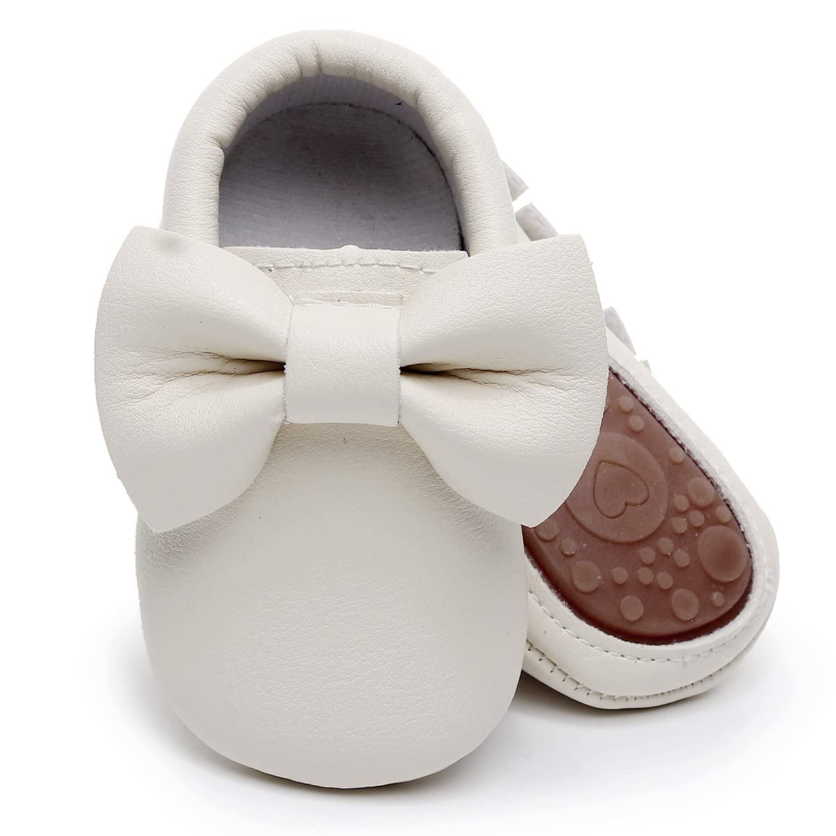 Hongteyababy Moccasins With Rubber Sole And Soft Sole Flower Print