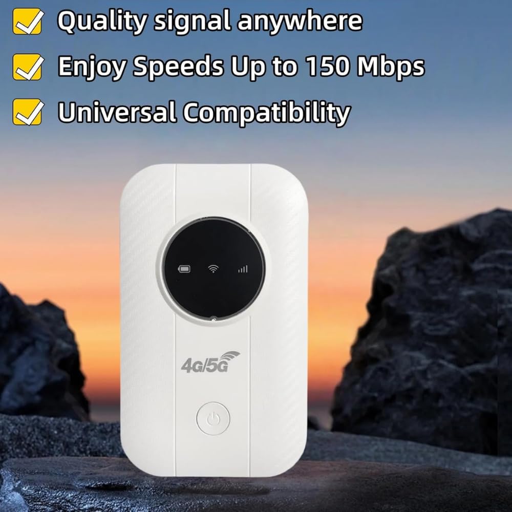 5g Vitesse Internet Satellite Illimité, WiFi Satellite Portable, WiFi Portable, Routeur De Poche pour Voyage