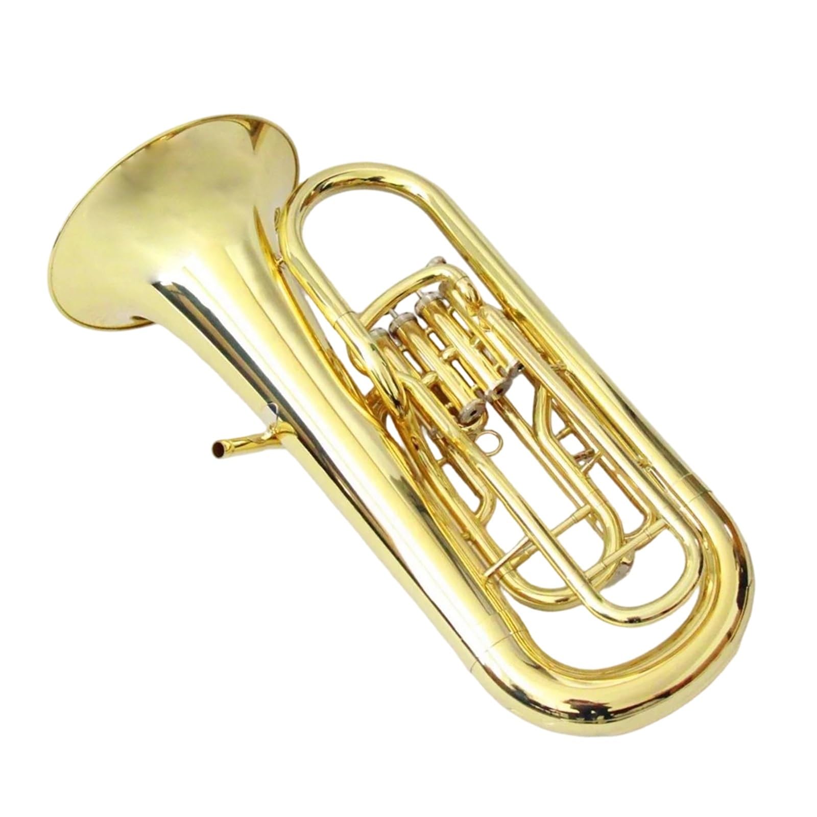 Eufonium Mosiądzu Euphonium Gold Lakierowane 4 Zawory Mosiężne Instrumenty Muzyczne Aldult Profesjonalne Wykonanie