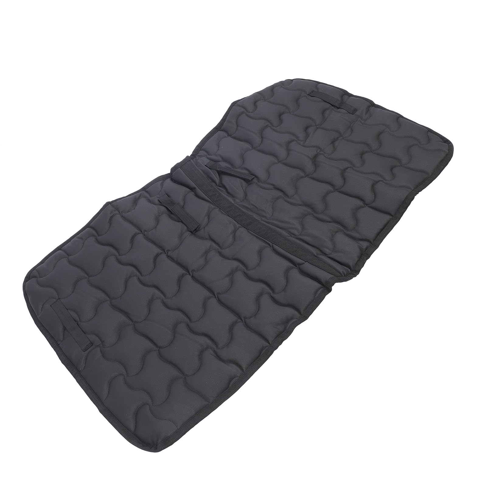 Generic Podkładka Pod Siodło dla Konia, Oddychająca, Odporna na ścieranie, Amortyzująca Wkładka Jeździecka ze Skóry PU, Czaprak ze Skóry PU o Ergonomicznym Kształcie i Nieprzepuszczający Wody, do