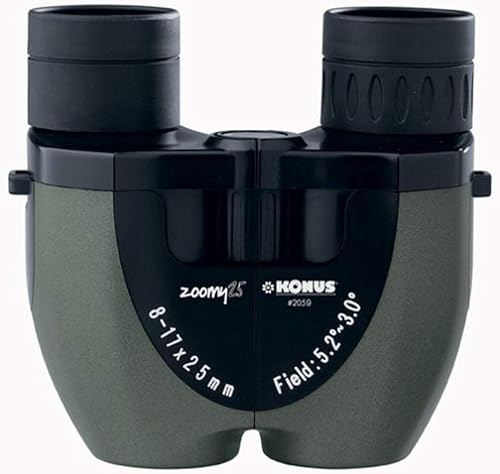 KONUS Binocular de zoom compacto de 8-17 x 25