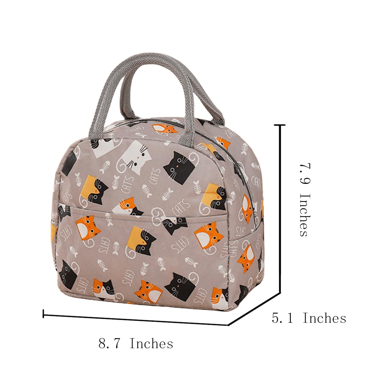 FAVORTALK Lunch Bag for Women Men Portable Insulated Water-Resistant Leak-Proof Lunch Box Tote Bag for Girls Boys Adults Thermal Cooler Bag for Work School Picnic Travel Lunch Bags B32815 - Image 2