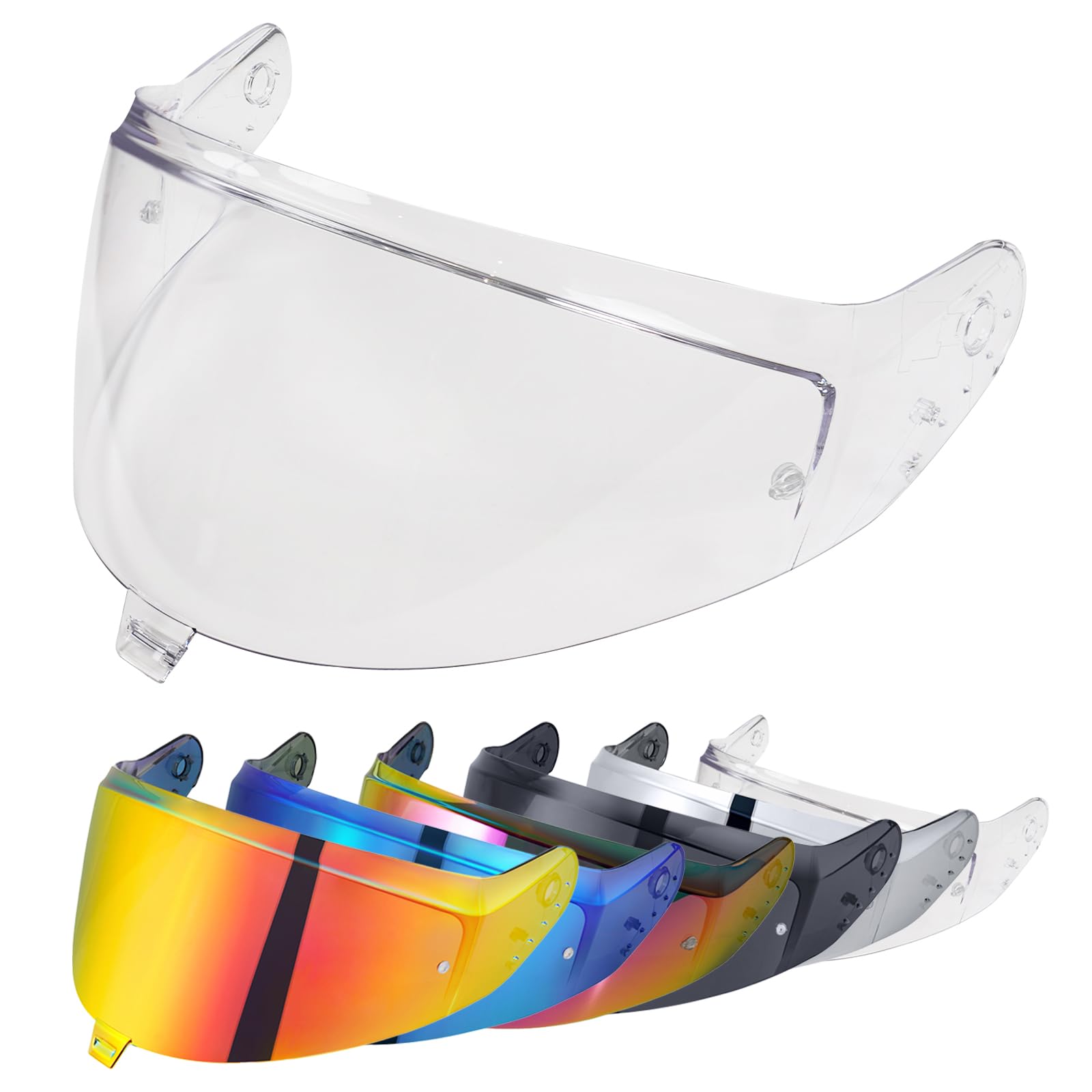 Helmvisier für Shark SKWAL i3/RIDILL 2/ D-SKWAL 3,Motorradhelm Visier,Motorrad Windschutz Helm Objektiv Visier,Integralhelm Visier UV-Beständig,Motorradhelm Visier Ersatz (Transparent)