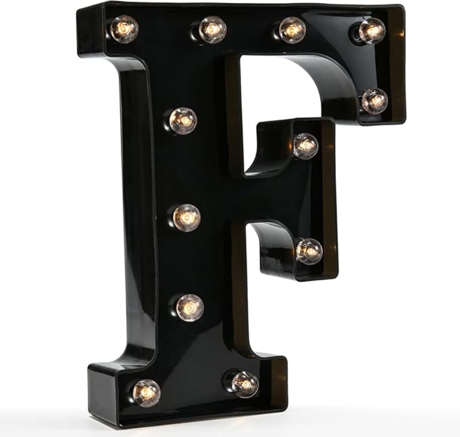 Jemnpela LED Marquee Letter Number Sign Lights Glitter Light Up Alphabet Figure Night Light for Birthday Party Wedding Home Bar Holiday Wall Decoration