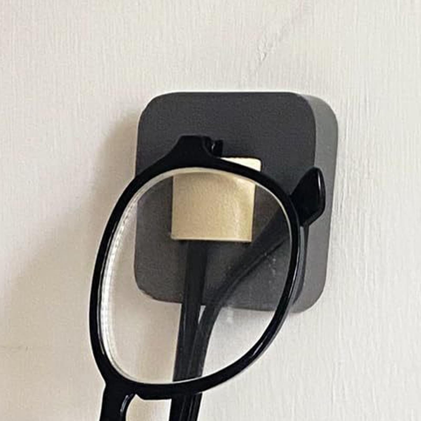 Nogeqi Supporti Occhiali Da Parete - 8 Pezzi Neri, Diametro 3 Cm | Organizer Adesivo Per Occhiali E Sole