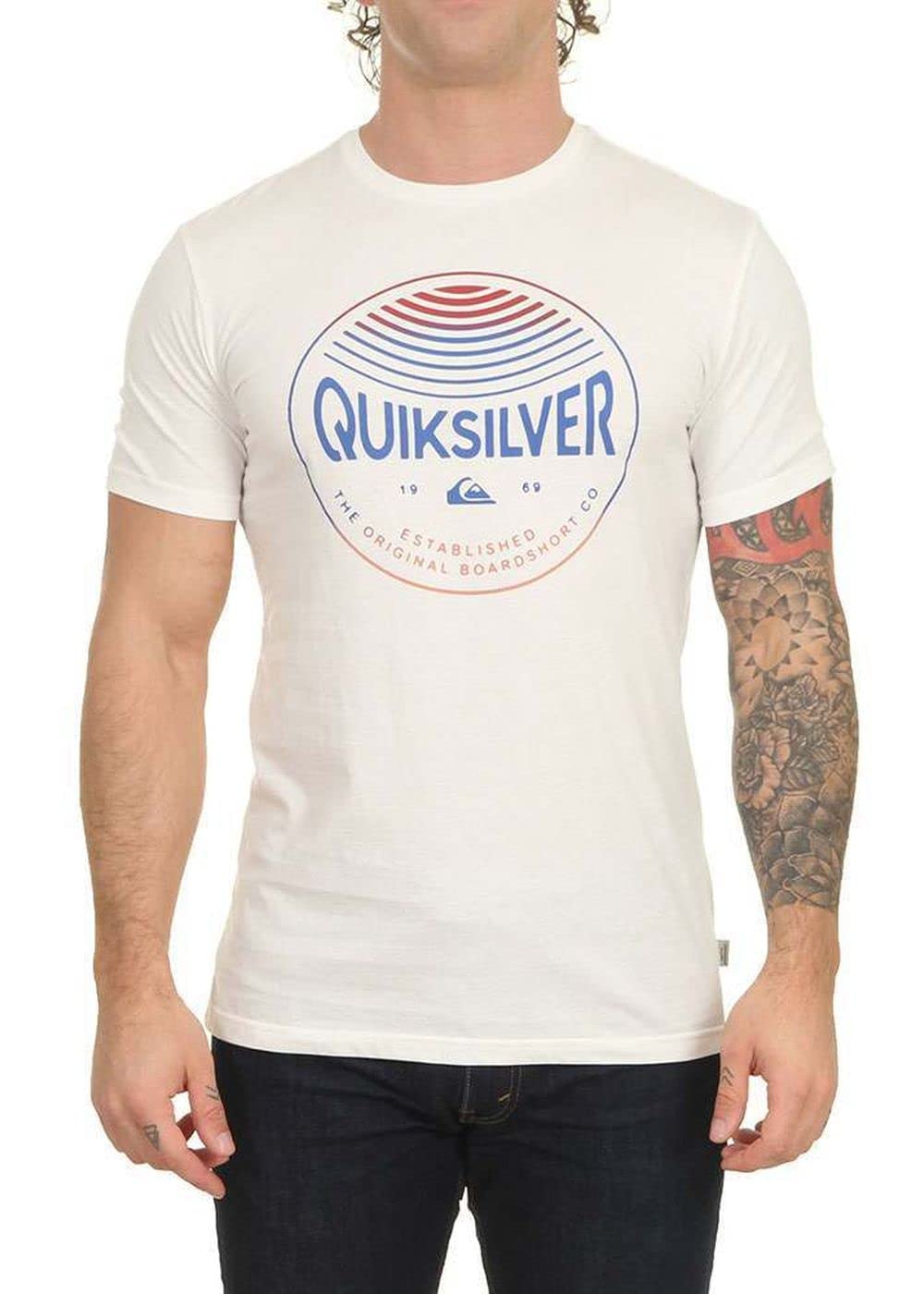 QUIKSILVER - Colors in Stereo T-Shirt for Men Snow White, l