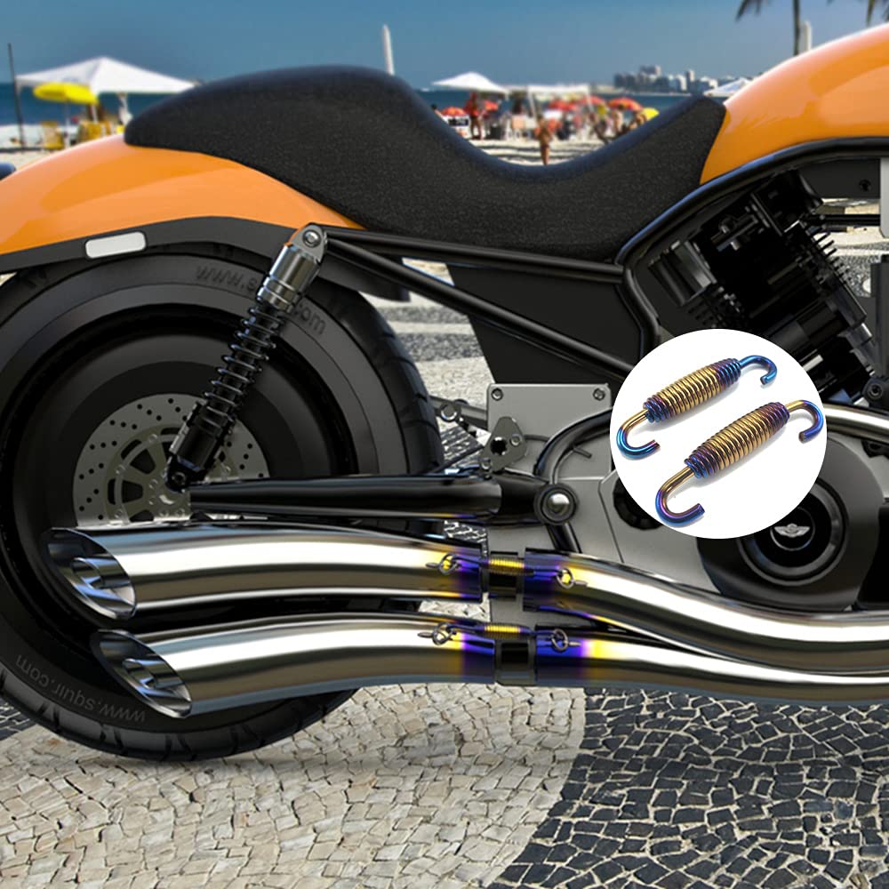 Motorcycle Exhaust Springs 58 Mm/2.28", Exhaust Pipe Muffler Colorful 8 - View #11