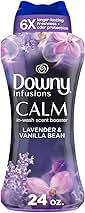 Downy Infusions In-Wash Laundry Scent Booster Beads, CALM, Soothing Lavender and Vanilla Bean, 24 oz