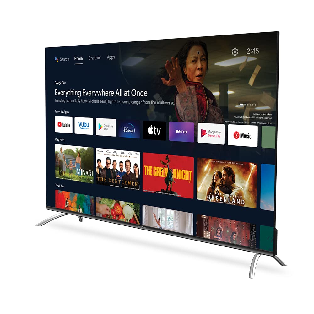 STRONG SRT55UD7553 | Smart TV | Android | 55" LED TV | 4K UHD | HDR10 | DVB-T/T2/C/S2 | Google Voice Control | Netflix, Prime Video, Disney+ UVM.
