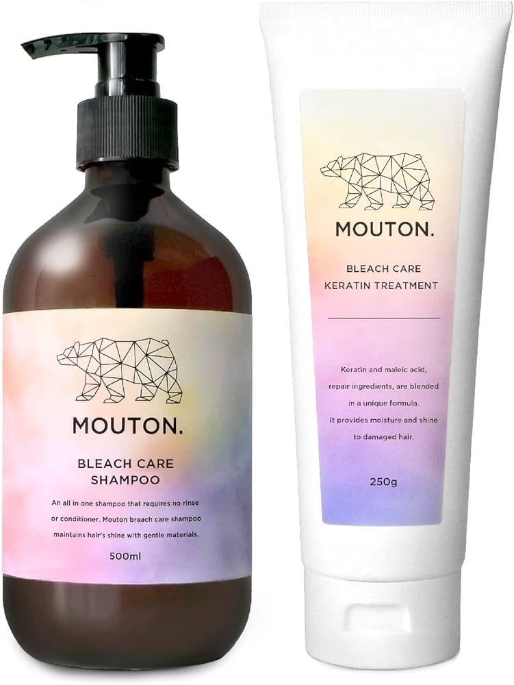Amazon | MOUTON ブリーチ毛用 シャンプートリートメントセット