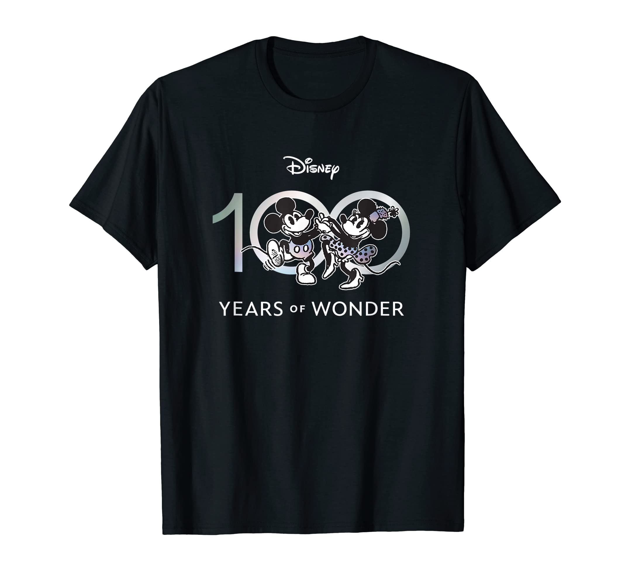 Disney100 Years of Wonder Mickey & Minnie Dancing Retro T-ShirtOEKO-TEX STANDARD 100