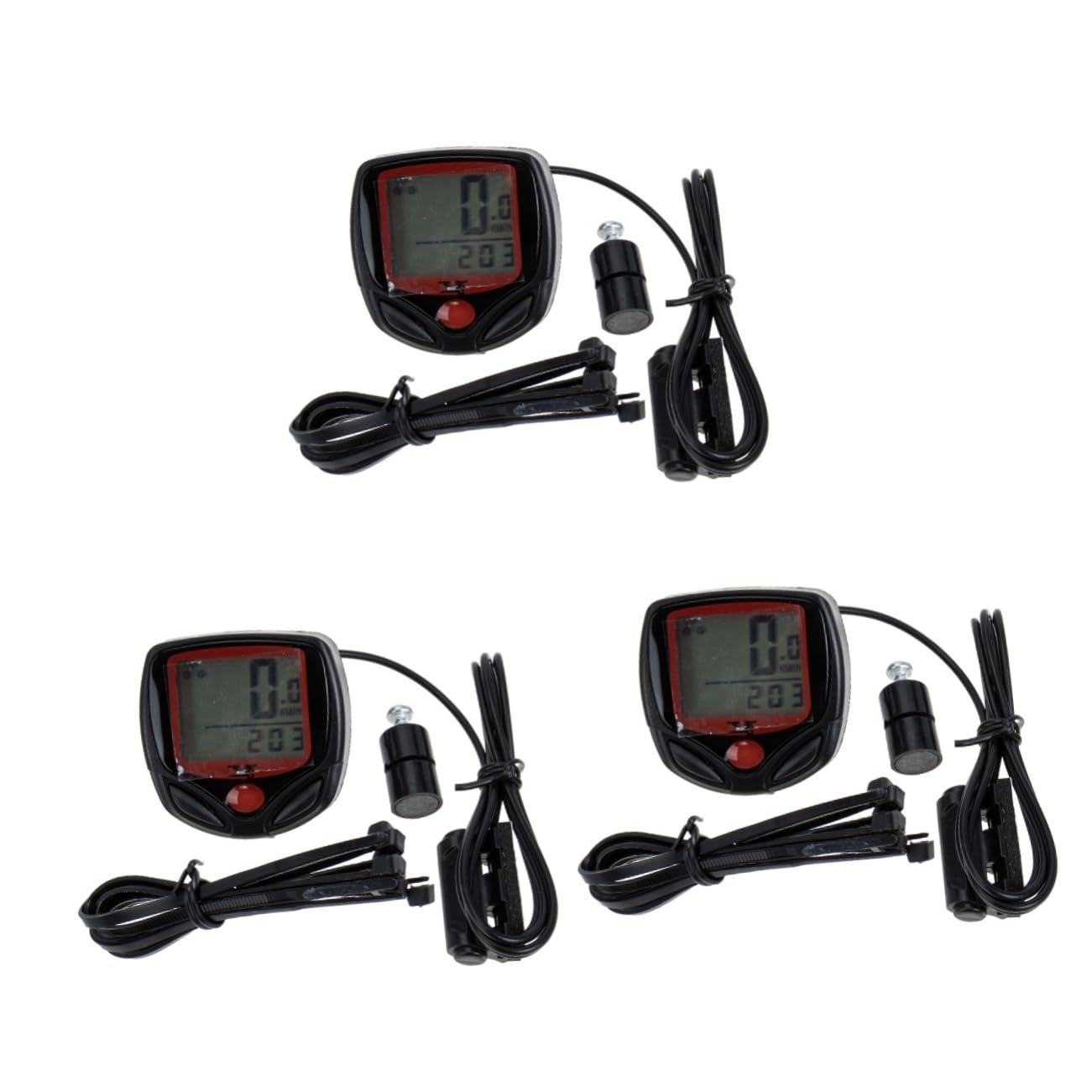 BESTonZON Cuentakilómetros de Bicicleta Portátil Velocímetro Profesional con Pantalla Retroiluminada para Medición de y Accesorios para Ciclismo