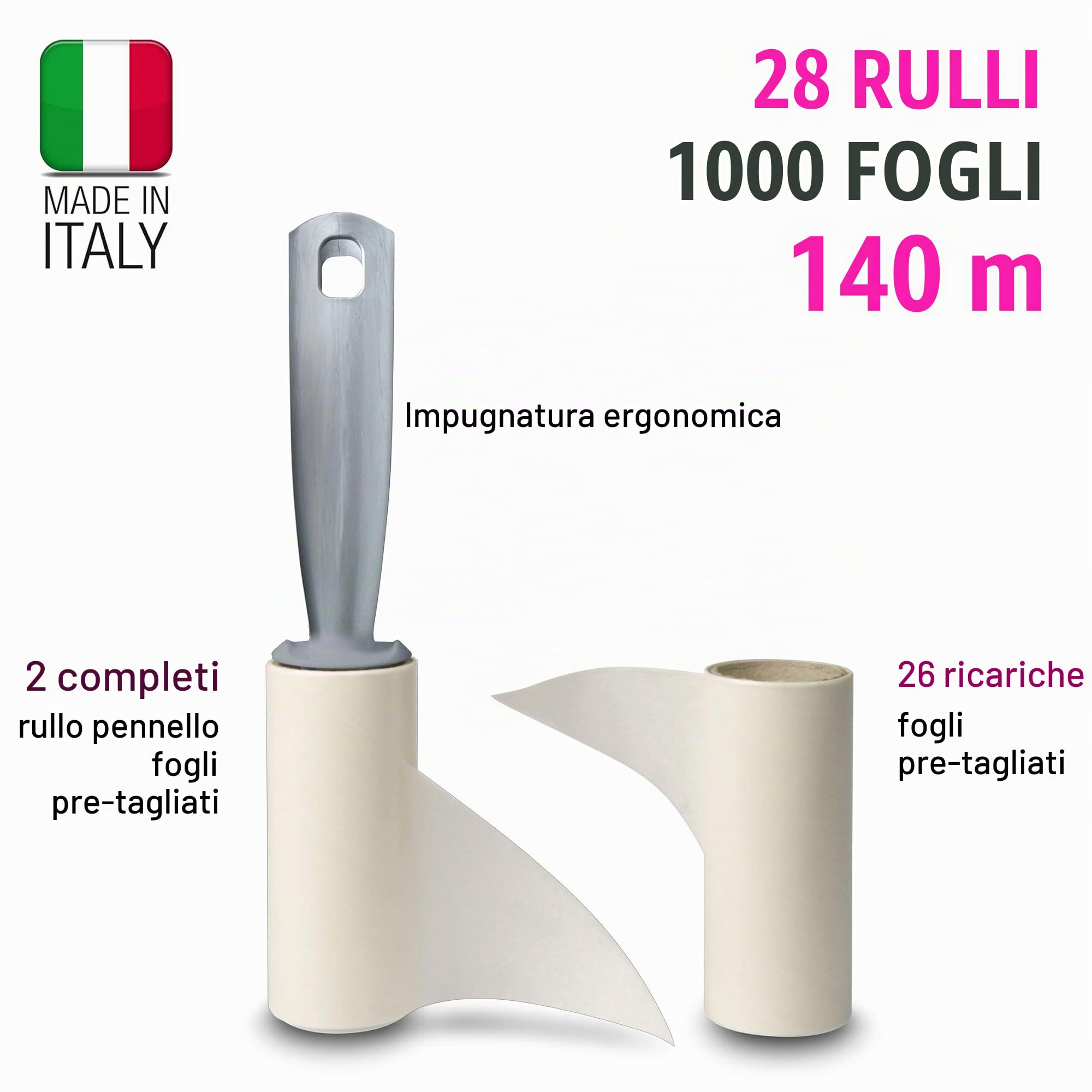 Set Di Pulizia Per Schermi – Rullo Levapelucchi, Spazzola E Panno In Microfibra Per Proiettori E Home Theater - 3