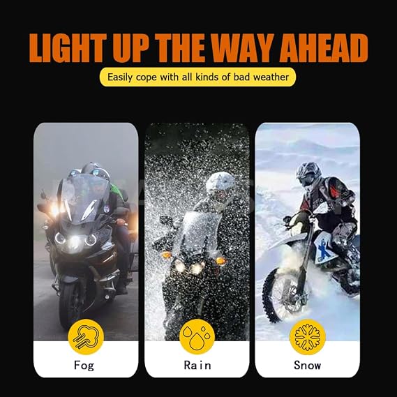 Ruiandsion H6M LED Bulb AC/DC 6-30V Non Polarity Super Bright 5050 12SMD LED Chip High/Low Beam 6000K White for Motorcycle Reverse Turn Signal Tail light Pack of 2