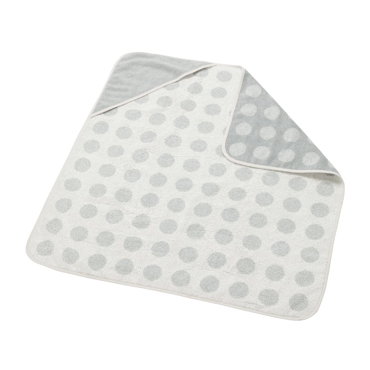 Leander Materassino fasciatoio Matty grigio perla + felpa con cappuccio (panno da bagno) + topper grigio freddo