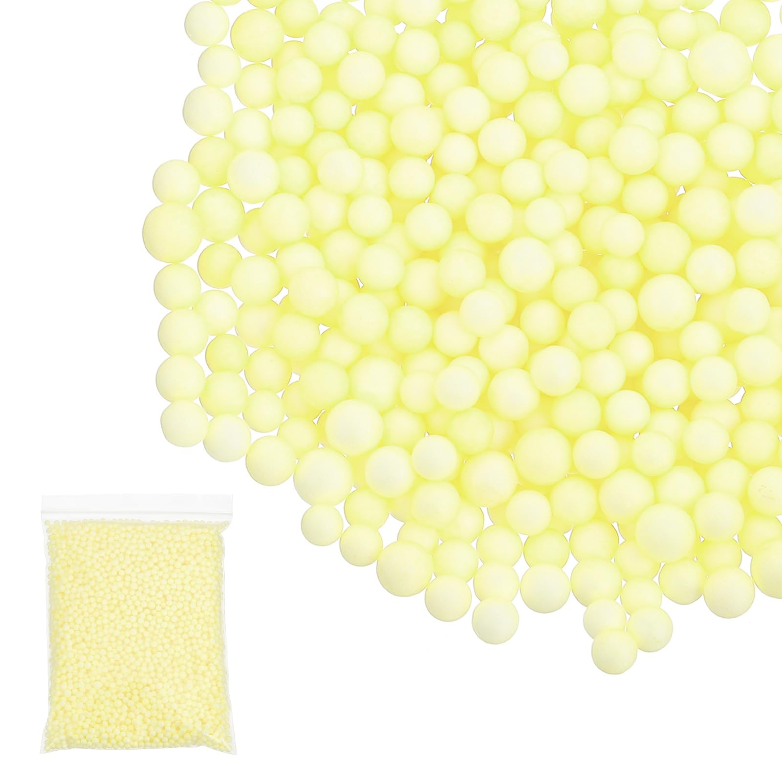 PATIKIL Foam Beads, 4-6mm Foam Balls, Mini Small Balls Polystyrene Beads for DIY Craft Supplies Wedding Party Art Homemade