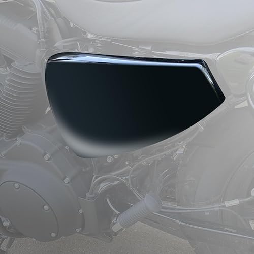 Miniatura 2 de Hokuotolite - Funda de batería izquierda para Harley Davidson Sportster XL modelos 2004-2013 XL1200 XL883, negro